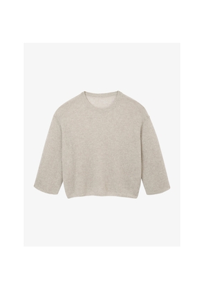 Womens The White Company Wide-Sleeved Relaxed-Fit Cashmere Jumper