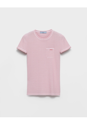 Striped crew-neck sweater