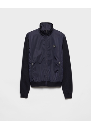 Superfine wool zipper cardigan