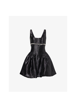 Womens Amy Lynn Cheryl Puffy Woven Mini Dress