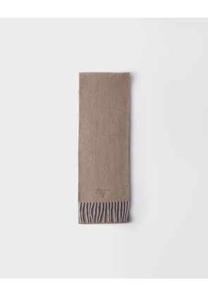 Cashmere and wool scarf