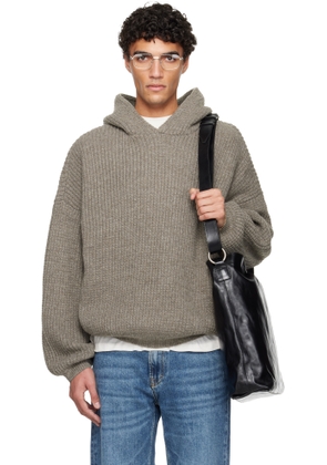 Fear of God ESSENTIALS Brown Holiday Heavy Waffle 90s Hoodie