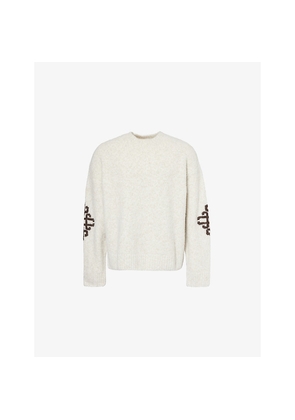 Mens The Couture Club Emblem Brushed Knitted Jumper