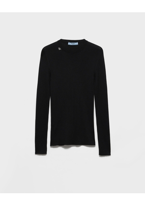 Wool crew-neck sweater