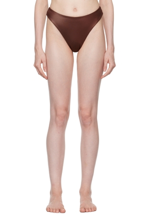 Magda Butrym Brown High Leg Bikini Bottom