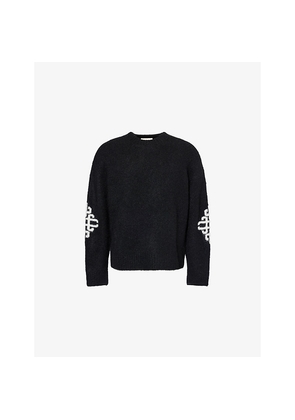 Mens The Couture Club Emblem Brushed Knitted Jumper