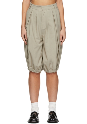 Trunk Project Beige Wool Shorts
