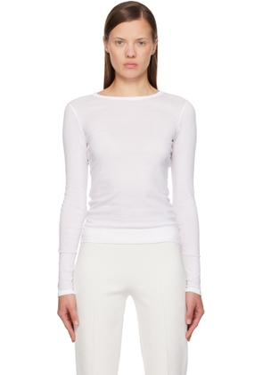 FLORE FLORE White Olivia Longsleeve T-shirt