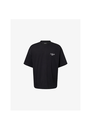 Mens Carhartt WIP Signature Script Crewneck Cotton-Jersey T-Shirt