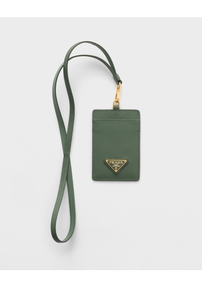 Saffiano Leather Badge Holder