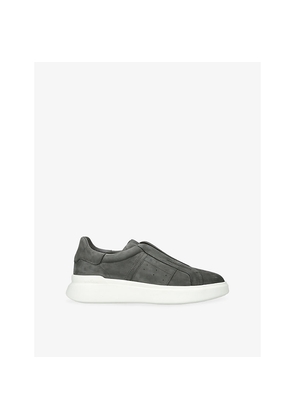 Mens Hogan Fascia Slip-On Suede Trainers