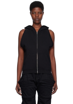 We11done Black Sleeveless Hoodie