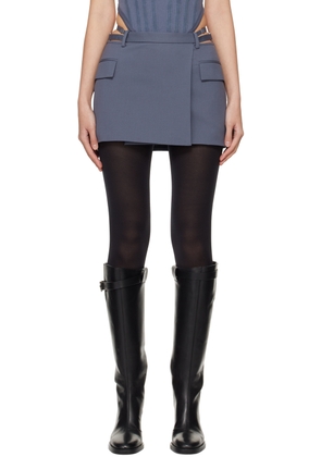 Dion Lee Gray Lingerie Miniskirt