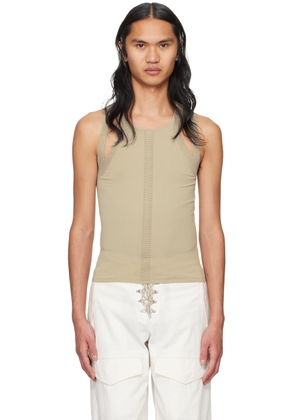 Dion Lee Taupe Sculpt Tank Top