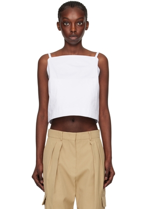Sportmax White Carmine Tank Top