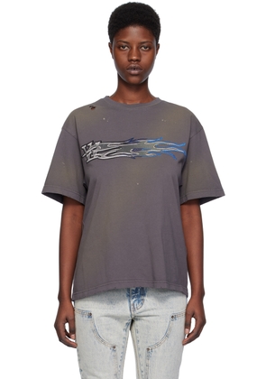We11done Gray Printed T-Shirt