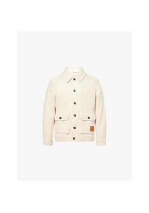 Mens Belier Ecru Boucle Woven Jacket