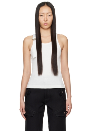 Dion Lee White Safety Slider Tank Top
