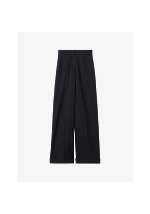 Womens Claudie Pierlot Tailored Straight-Leg Woven Trousers
