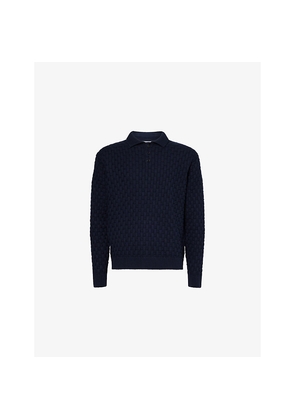 Mens Percival Arch Basket-Weave Knitted Jumper