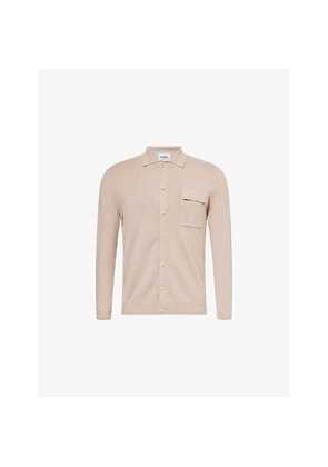 Mens Nobl Koen Long-Sleeve Knitted Shirt