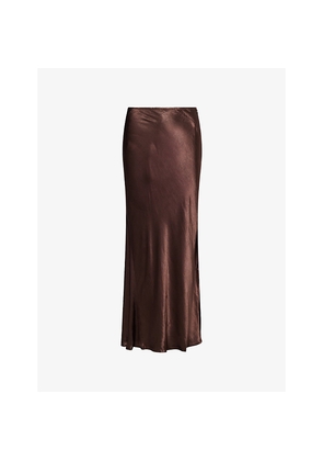 Womens Dissh Charli Satin Maxi Skirt