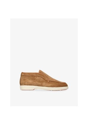 Womens Santoni Shan Suede Desert Boots
