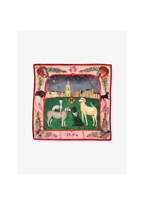 Womens St.Pia Belong Large Printed Cotton Pet and Human Bandana