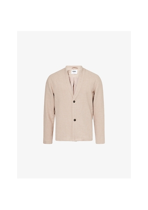 Mens Nobl Bear Collarless Knitted Jacket