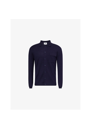 Mens Nobl Koen Long-Sleeve Knitted Shirt