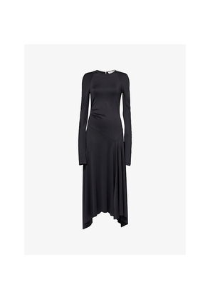 Womens Victoria Beckham Long-Sleeve Jersey Midi Dress