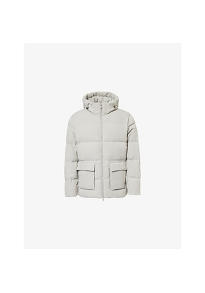 Mens Arne Hooded Short Puffer Parka