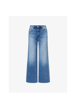 Womens Paige Anessa Wide-Leg Stretch-Denim Blend Jeans