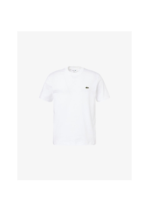 Mens Lacoste Brand-Patch Crewneck Cotton-Jersey T-Shirt