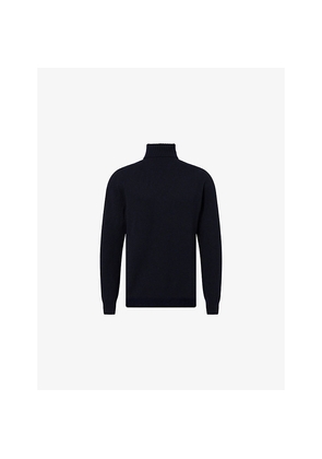 Mens Sunspel Roll-Neck Knitted Lambswool Jumper