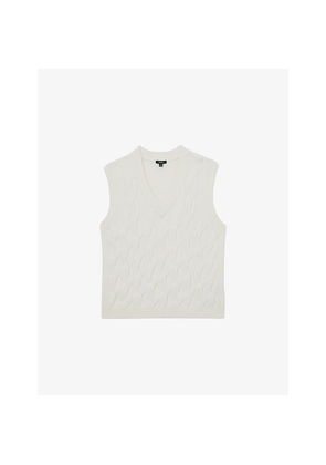 Mens Reiss Walton V-Neck Knitted Vest