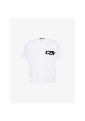 Mens Cole Buxton Star Racing Logo-Print Cotton T-Shirt