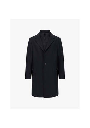 Mens Boggi Milano Gilet Regular-Fit Wool-Blend Coat