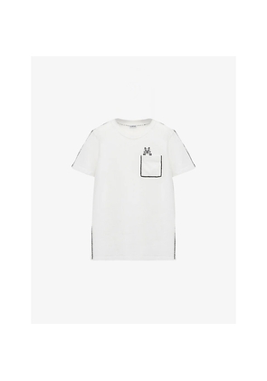 Womens Loewe Futuristic Cat Branded Cotton-Blend T-Shirt