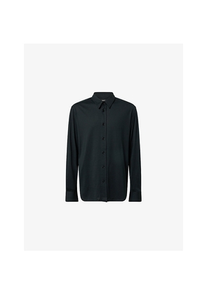 Mens Tom Ford Regular-Fit Button-Up Silk and Cotton-Blend Shirt
