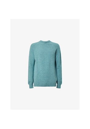 Mens Sunspel Crew Neck Knitted Wool Jumper