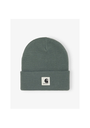 Womens Carhartt WIP Ashley Brand-Patch Knitted Beanie