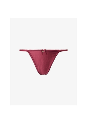 Womens Lounge Underwear Adaline Satin Thong