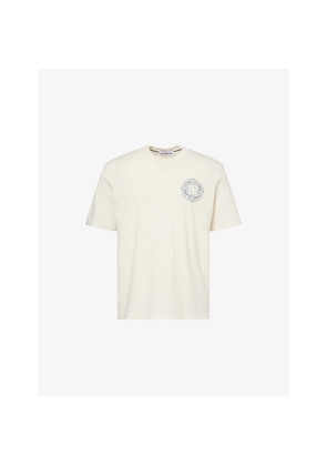 Mens Stone Island Regular-Fit Compass Print Cotton T-Shirt