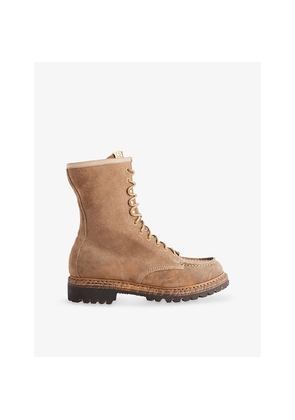 Mens Visvim Scout Moc Hi-Folk Suede Boots