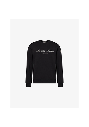 Mens Moncler Signature Logo-Print Cotton-Blend Sweatshirt