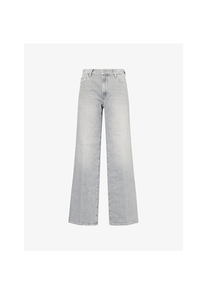 Womens Paige Anessa Wide-Leg Stretch-Denim Jeans