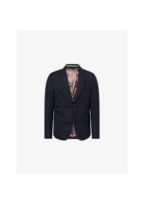 Mens Paul Smith Padded Single-Breasted Wool Jacket
