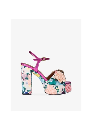 Womens Kurt Geiger London Kensington Platform Leather Sandals