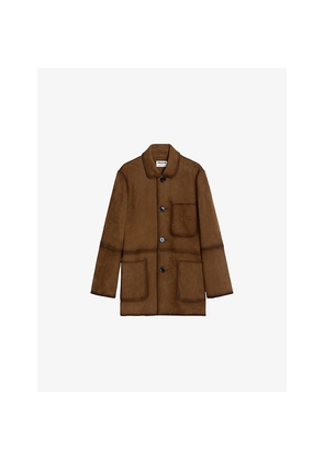 Womens Zadig&Voltaire Venzia Patch-Pocket Suede Jacket